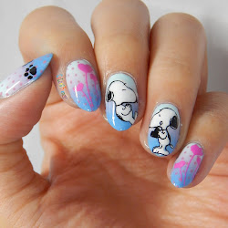 snoopy nail plate stamping born pretty hard